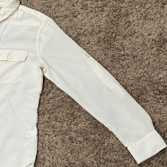 Banana Republic Women’s 100% Silk Ivory Blouse Size M - Picture 3 of 11